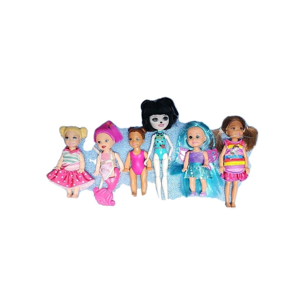 Barbie Chelsea & Assorted Other Doll Lot. 6 Total